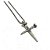 Colar Crucifixo Cruz PRATA  Pingente em Metal Zamac Crucifixo Aço Premium - 70cm - COR08 - Imagem 1