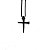 Colar Crucifixo Cruz PRETO Pingente em Metal Zamac Crucifixo Aço Premium - 70cm - COR08 - Imagem 1