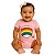 Body Bebê Temático Ursinho Carinhoso Rosa Suedine 100% Algodão. - Imagem 1