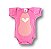 Body Bebê Temático Angel Rosa Suedine 100% Algodão. - Imagem 1