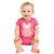 Body Bebê Temático Angel Rosa Suedine 100% Algodão. - Imagem 1