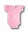 Body Bebê Liso cor Rosa100% Algodão. - Imagem 2
