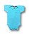 Body Bebê Liso cor Azul 100% Algodão. - Imagem 2