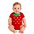 Body Bebê Temático Morango Feminino 100% Algodão. - Imagem 1