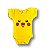 Body Bebê Temático Pikachu 100% Algodão. - Imagem 1