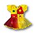 Body Bebê Temático Emília com Saia de Tule 100% Algodão. - Imagem 1