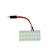 Lâmpada LED interior carro placa 18 LEDs c/ 2 conectores - Imagem 1