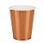Copo de papel liso bronze (10 un) - Imagem 1