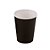Copo de papel liso preto (10 un) - Imagem 1