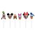 Vela turma do Mickey colorida (06 un) - Imagem 1