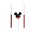 Vela Mickey com glitter (03 un) - Imagem 1