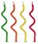 Vela espiral neon 8cm (18un) - Imagem 1