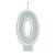 Vela numeral branca basic glitter (01un) - Imagem 1