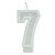 Vela numeral branca basic glitter (01un) - Imagem 8