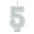 Vela numeral branca basic glitter (01un) - Imagem 6