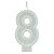 Vela numeral branca basic glitter (01un) - Imagem 9