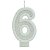 Vela numeral branca basic glitter (01un) - Imagem 7
