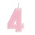 Vela numeral rosa tracejada (01 un) - Imagem 5