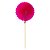 Leque flor de papel pink - Imagem 1