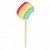 Toppers arco iris (10 unidades) - Imagem 1