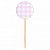 Toppers xadrez rosa (10 unidades) - Imagem 1