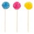 Topo de bolo trio pompom - Imagem 1