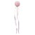 Topo de bolo pompom com fitilhos rosa blush (1un) - Imagem 1