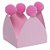 Forminha para doces com pompom rosa (20 unidades) - Imagem 1