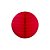 Globo de papel de seda vermelho 21cm - Imagem 1