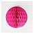 Globo de papel de seda rosa choque 21cm - Imagem 1