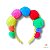 Tiara pompom colorida - Imagem 1