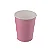 Copo de papel liso rosa (8un) - Imagem 1