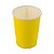 Copo de papel liso amarelo (10un) - Imagem 1