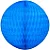Globo papel de seda azul turquesa  21cm - Imagem 1