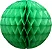 Globo de papel de seda verde bandeira 34cm - Imagem 1