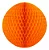 Globo de papel de seda laranja 34 cm - Imagem 1