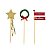 Pick espeto decorativo merry christmas (6un) - Imagem 1