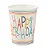 Copo de papel happy birthday (10un) - Imagem 1