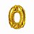 Balão numeral 0 dourado metalizado (1 un) - Imagem 1