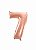 Balão numeral 7 rose gold metalizado (1 un) - Imagem 1