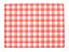Jogo americano xadrez vermelho (5un) - Imagem 1