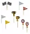 Toppers para doces/cupcakes carros gol (10 unidades) - Imagem 1