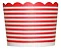 Forma de cupcake vermelho listrado (20 unidades) - Imagem 1
