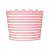 Forma de cupcake rosa listrado (20 unidades) - Imagem 1