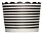 Forma de cupcake preto listrado (20 unidades) - Imagem 1