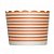 Forma de cupcake laranja listrado (20 unidades) - Imagem 1