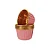 Forma de cupcake rosa com bordas douradas (20 unidades) - Imagem 1