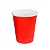 Copo de papel liso vermelho (10un) - Imagem 1