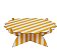 Boleira Daisy listra amarelo queimado - Imagem 1