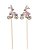 Picks decorativos coelhos na bike (2un) - Imagem 1